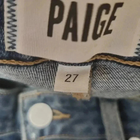 Paige Verdugo Mid Rise Skinny Distressed Ankle Size 27 - Picture 5 of 6